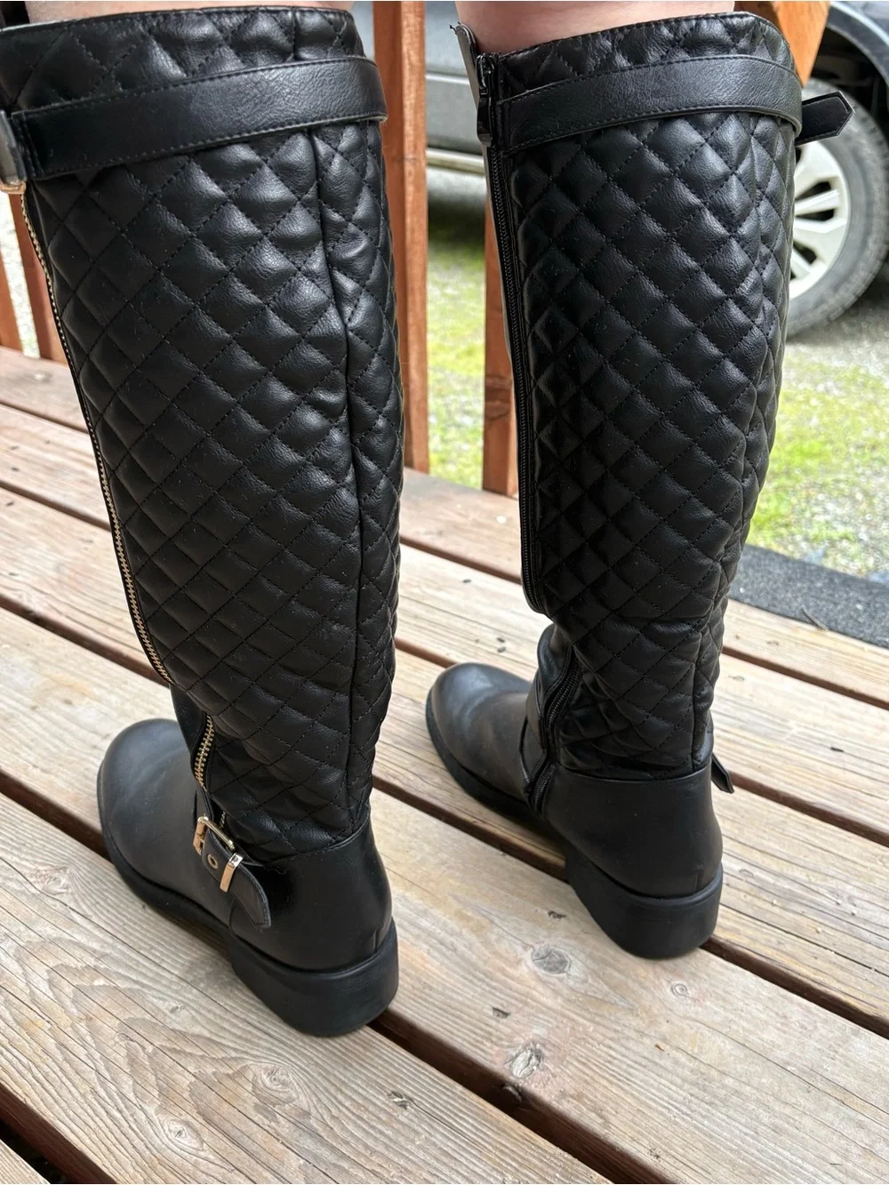 Women’s Tall Black Leather Boots